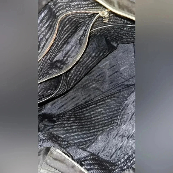 $2,300 PRADA Blk Nylon Baby Bag/Diaper Bag/Designer Logo Handbag Lux Tote/Purse - Picture 6 of 16